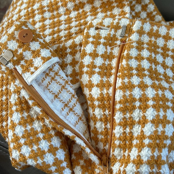 NWOT Paris Atelier & Other Stories Wide Leg Cross Stitch Trousers - Picture 10 of 15